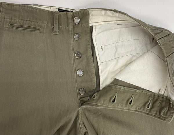 【曜日割引対象外】 ザリアルマッコイズ THE REAL McCOY'S Trousers Work Pants ヘリンボーンツイル ボトムスその他 カーキ W32 L35サイズ 201MB-983 VB