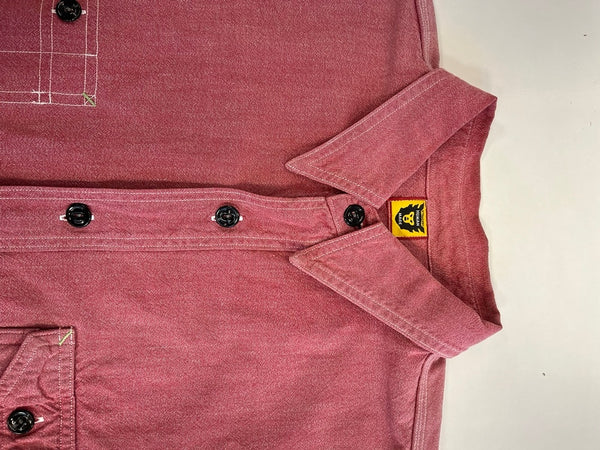 ヒューマンメイド HUMAN MADE CHAMBRAY SHIRT シャンブレーシャツ 長袖シャツ ピンク Lサイズ 101MT-4887