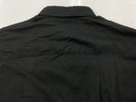 ワイズ Y's THIN COTTON TWILL DOUBLE FRONT OVERSIZED SHIRT 長袖 カラーシャツ オーバーサイズ ドレープ BLACK 黒 YD-B80-003 長袖シャツ 無地 ブラック SIZE2 104LT-69