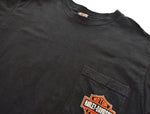 ハーレーダビッドソン Harley Davidson 90s USA製 バックプリント 半袖Tシャツ Tシャツ ブラック Mサイズ 103MT-2804