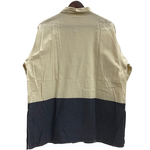 【曜日割引対象外】 ハイスポーティングギア HAI SPORTING GEAR 80's ツートーン切替 長袖シャツ ホワイト Mサイズ 201MT-4367 VB