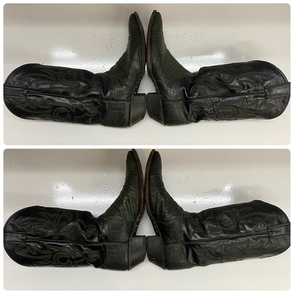 【曜日割引対象外】 ジャスティン JUSTIN ウェスタンブーツ 4709 メンズ靴 ブーツ ウエスタン ブラック 9Bサイズ 201-shoes1504 VB