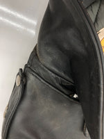 ショット SCHOTT DOUBLE RIDERS JACKET ダブル ライダース ジャケット ONESTAR 牛タグ ジップアップ バイカー アウター 黒 613 サイズ38 ジャケット 無地 ブラック 104MT-2227