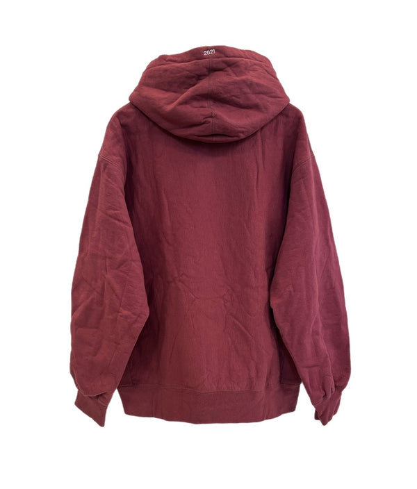 シュプリーム SUPREME 21AW Box Logo Hooded Sweatshirt ボックスロゴ フーデッド スウェットシャツ パーカー パーカ ワインレッド Lサイズ 101MT-5049