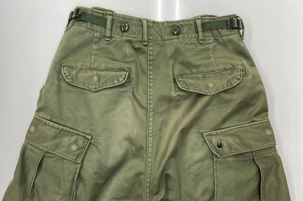 ミリタリー Military 60s 60年代 M-51 フィールドパンツ 後期 U.S.ARMY アメリカ軍 Vintage ヴィンテージ 緑 R-XS 無地 カーゴパンツ カーキ Regular X-small 104MB-310