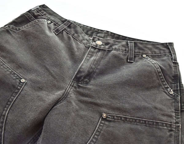 カーハート Carhartt USA製 ダブルニー ダックペインター レギュラー パンツ  デニム ブラック 103MB-684