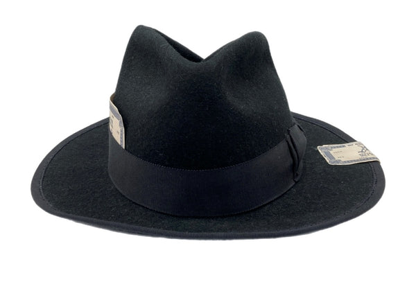 ザエイチダブリュードッグアンドコー THE H.W.DOG&CO. POINT-H ポイント ハット ティアドロップ型 中折れ リボン トラベル 帽子 黒 D-00008 帽子 メンズ帽子 ハット ロゴ ブラック 104H-44