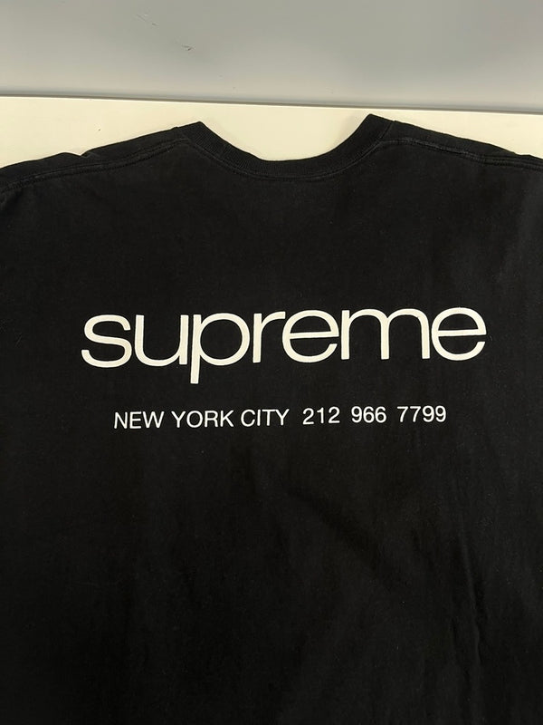 シュプリーム SUPREME ロゴプリント Tee 半袖カットソー 黒 XL Tシャツ ブラック LLサイズ 101MT-4771