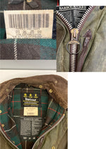 バブアー BARBOUR 90's 90年代 3ワラント NORTHUMBRIA ノーザンブリア ワックス コットン オイルドジャケット ハーフコート VINTAGE ヴィンテージ A400 C42 ジャケット カーキ 101MT-5238