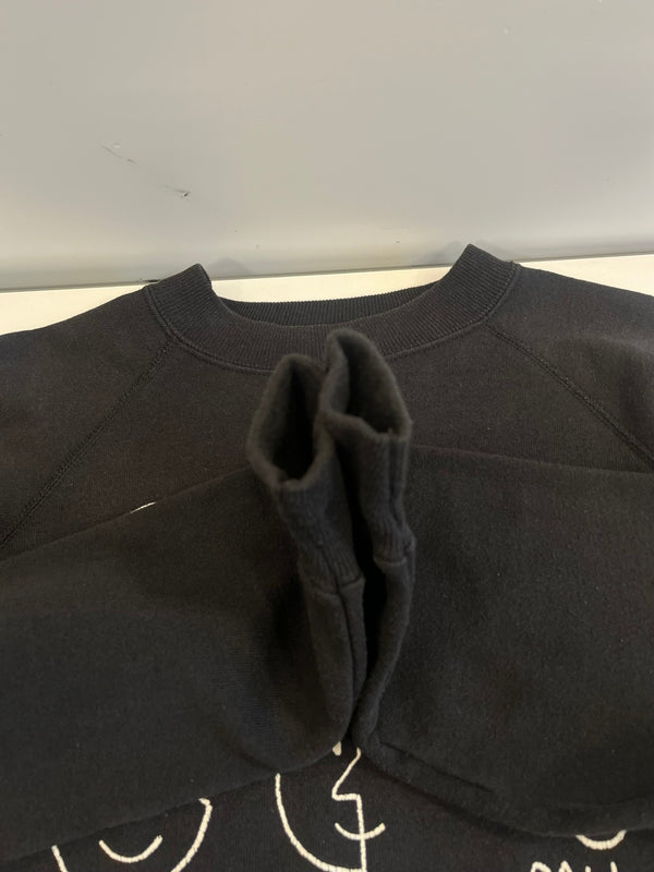 ヴィンテージ vintage 90'S 90年代 Hanes HISTORY OF ART アメリカ製 MADE IN USA アート スウェット ブラック Lサイズ 101MT-5420