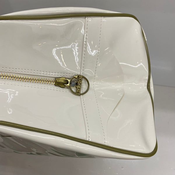 【曜日割引対象外】 アディダス adidas 80's エナメル ボストンバッグ 兼松 日本製 バッグ メンズバッグ ボストンバッグ ホワイト 201goods-805 VB