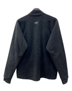 アークテリクス ARC’TERYX FLEECE JACKET フリース ジャケット POLARTEC サンウエスト期 ジップアップ アウトドア 黒 ジャケット ロゴ ブラック Sサイズ 104MT-1651