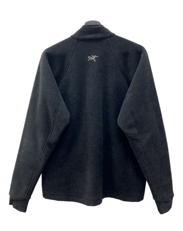 アークテリクス ARC’TERYX FLEECE JACKET フリース ジャケット POLARTEC サンウエスト期 ジップアップ アウトドア 黒 ジャケット ロゴ ブラック Sサイズ 104MT-1651