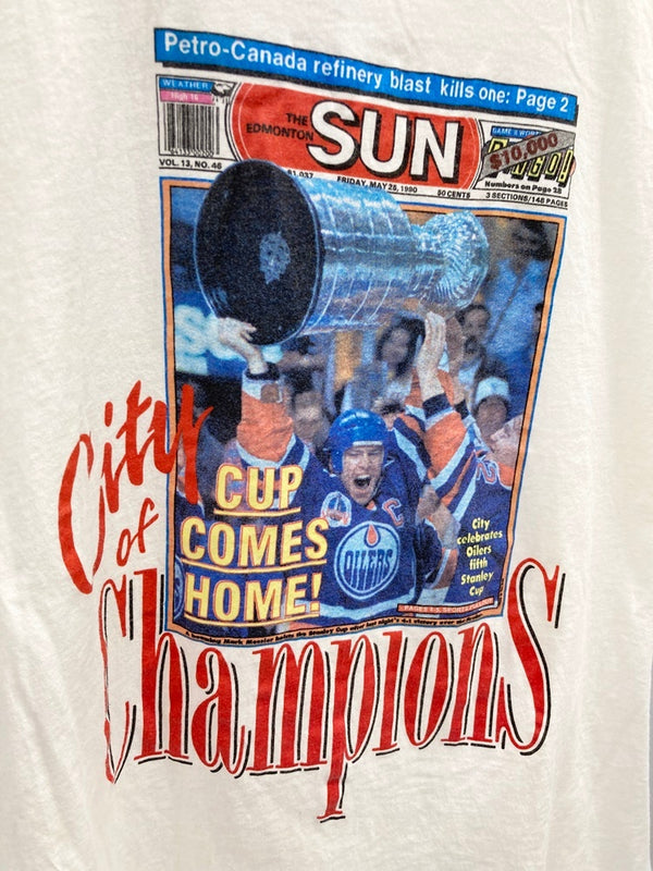 US US古着 Stanley Cup スタンレーカップ アイスホッケー スポーツ 古着 カナダ XL Tシャツ プリント ホワイト LLサイズ 101MT-2496