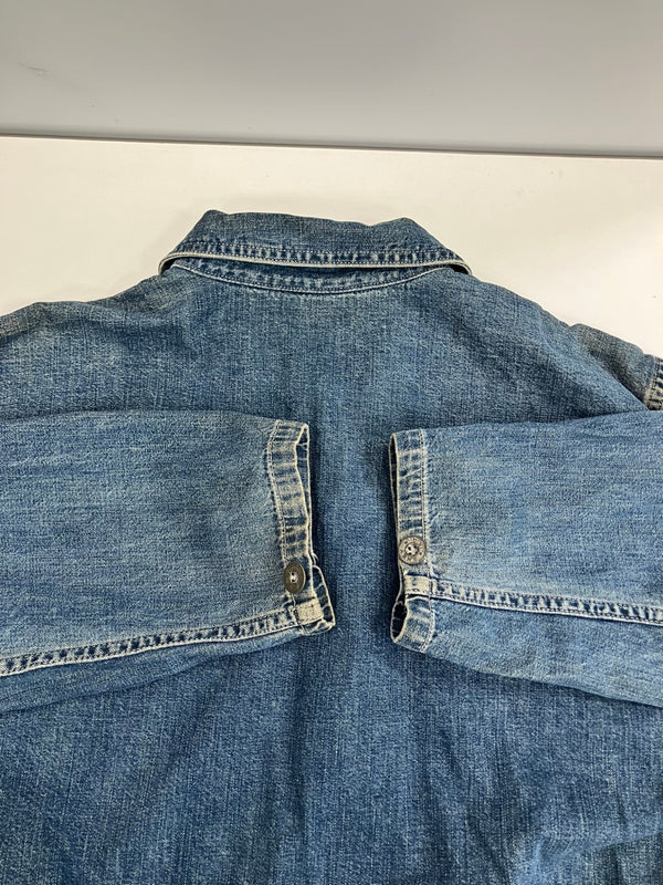 バズリクソンズ BUZZ RICKSON'S U.S. ARMY DENIM PULLOVER JACKET アーミー デニム プルオーバージャケット - 長袖シャツ ブルー 101MT-4306