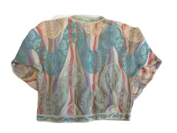 クージー COOGI AUSTRALIA パステル ニット カーデ 総柄 カーディガン マルチカラー Mサイズ 101LT-258