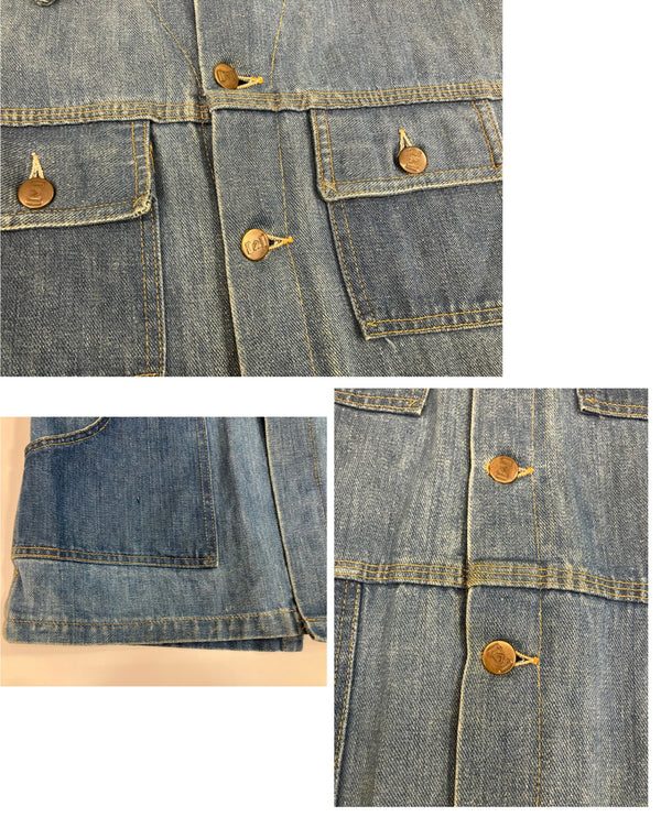 カーハート Carhartt ～50's 50年代 ハートボタン デニムカバーオール ハンティングジャケット vintage ヴィンテージ - ジャケット ブルー 101MT-4133