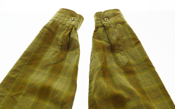 ペンドルトン PENDLETON 60s 60's SIR PENDLETON WOOL SHIRT オンブレチェック柄 オープンカラーウールシャツ 長袖シャツ グリーン LLサイズ 103MT-2423