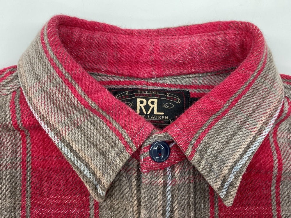 ダブルアールエル RRL 90s 三ツ星タグ ヘビーネルシャツ SHIRT