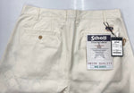 ショット SCHOTT TC DOUBLE PLEATED SHORTS  TC ダブル プリ―ツ ショーツ 生成り 無地 3126039 ハーフパンツ ベージュ XLサイズ 104MB-272