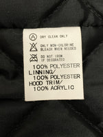 グッドイナフ Goodenough MODS COAT モッズ コート 裏キルティング ジップアップ ファー アウター ジャケット GDEH 黒 ジャケット 無地 ブラック Lサイズ 104MT-2141