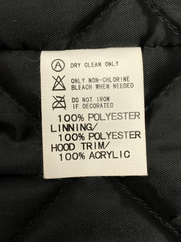 グッドイナフ Goodenough MODS COAT モッズ コート 裏キルティング ジップアップ ファー アウター ジャケット GDEH 黒 ジャケット 無地 ブラック Lサイズ 104MT-2141