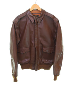 アビレックス AVIREX A-2 Leather Flight Jacket レザー フライト ジャケット VINTAGE TYPE LIMITED VERSION MADE IN USA 38 ジャケット ブラウン 103MT-2623