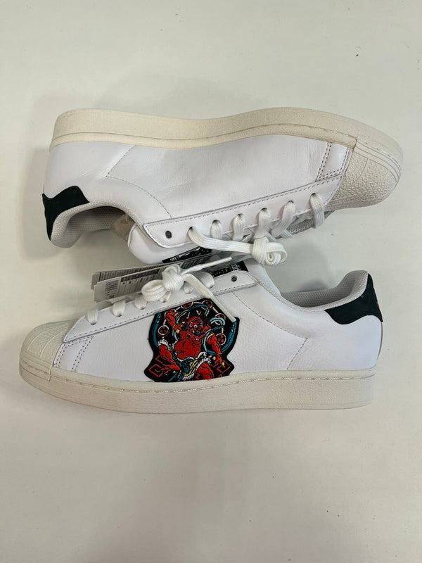 アディダス adidas × THREE TIDES TATTOO FY6735 コラボ スーパースター SS PURE 風神雷神 FY6735 メンズ靴 スニーカー ホワイト 26.5cm 101sh-2416