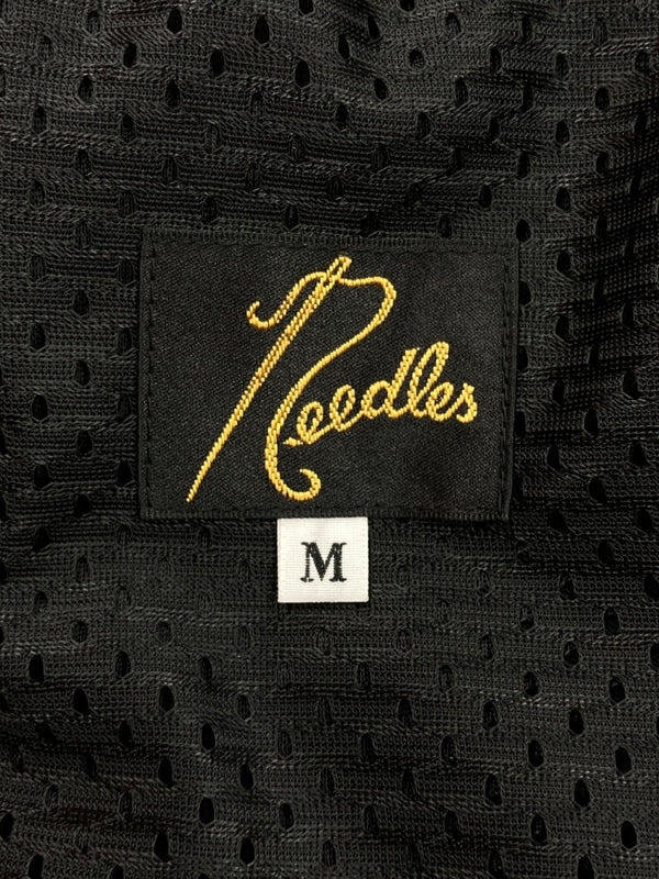 ニードルス Needles Velour Narrow Track Pant ベロア ナロー トラック パンツ サイドライン 蝶 ジップポケット ジャージ 青 黒 刺繍 OT235 ボトムスその他 ブラック Mサイズ 104MB-196