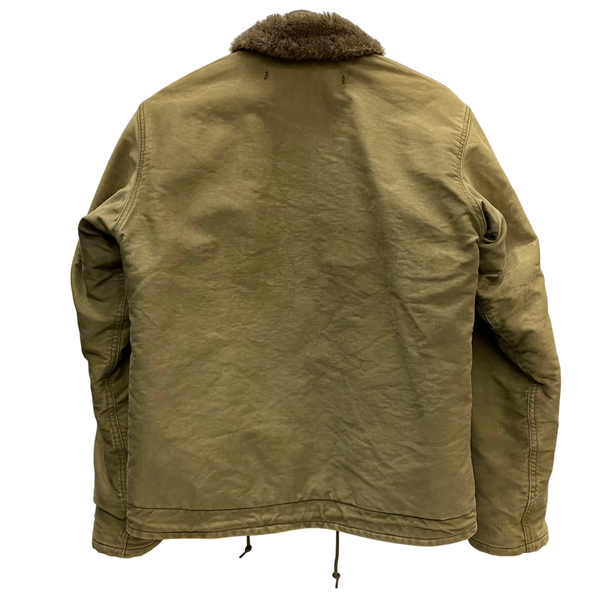 【曜日割引対象外】 ヴィンテージ vintage 40's U.S.NAVY N-1 デッキジャケット NAVY DEPARTMENT ジャケット カーキ 40サイズ 201MT-3431 VB