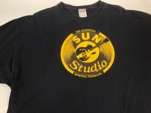 ヴィンテージ vintage 00's 00s FRUIT OF THE LOOM SUN STUDIO SUN RECORD サンスタジオ サンレコード  2XL Tシャツ ブラック LLサイズ 101MT-3515