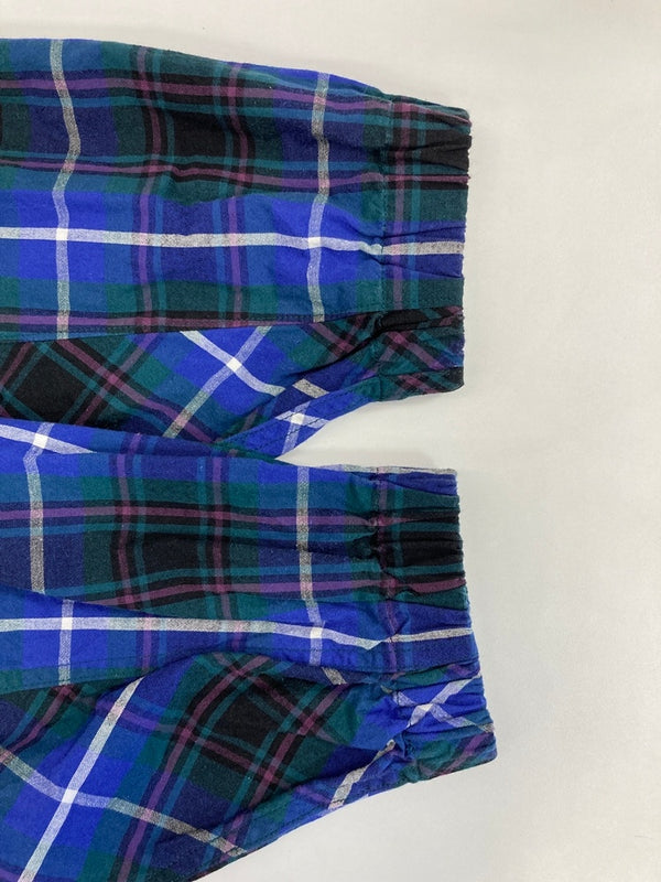 ヴィヴィアンウエストウッド Vivienne Westwood MAN ハーフジップフーディ パーカー ライトアウター チェック柄 サイズ46 パーカ ブルー 101MT-3778
