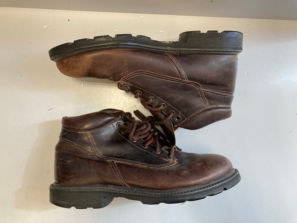 レッドウィング RED WING 90s Vintage ヴィンテージ 976 Work Hiking Boots プリント羽タグ USA製 茶 レザーブーツ メンズ靴 ブーツ ワーク ブラウン サイズ 11D 101-shoes1799