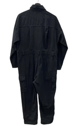 シールームリン Sea Room lynn 受注生産 over loose jumpsuit ジャンプスーツ オールインワン コットン 綿 デザイン カジュアル BLACK 黒 つなぎ・オーバーオール ブラック フリーサイズ 104LB-41