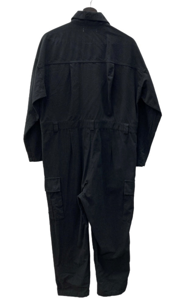 シールームリン Sea Room lynn 受注生産 over loose jumpsuit ジャンプスーツ オールインワン コットン 綿 デザイン カジュアル BLACK 黒 つなぎ・オーバーオール ブラック フリーサイズ 104LB-41