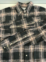 ダイリク DAIRIKU 24SS Linen Check Western Over Shirt チェックウエスタンオーバーシャツ 24SS S-12 長袖シャツ マルチカラー Mサイズ 101MT-4930