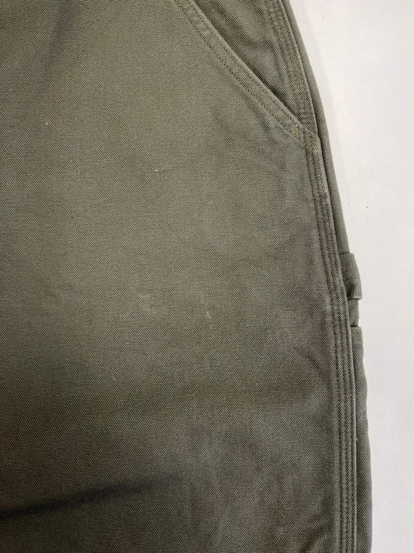 カーハート Carhartt Washed Duck Flannel Lined ウォッシュド ダック フランネル ラインド ペインターパンツ B111 MOS チノパン カーキ W40×L32 101MB-668