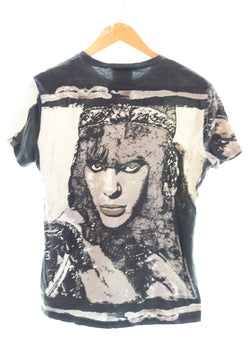 ジャンポールゴルチエ Jean Paul Gaultier 90s 90年代 人面 プリント 半袖Tシャツ 黒 48 Tシャツ ブラック 103MT-2166