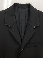 ダブレット doublet 25SS CHOURAN TAILORED JACKET 長ラン テーラード ジャケット 制服 学ラン ロング アウター コート 黒 25SS01CO66 ジャケット 無地 ブラック Sサイズ 104MT-1559