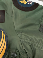 アビレックス AVIREX TOP GUN MA-1 FLIGHT JACKET トップガン フライト ジャケット ボンバー ジップアップ ミリタリー リバーシブル 軍物 アウター 6152164 ジャケット ロゴ カーキ Mサイズ 104MT-1800