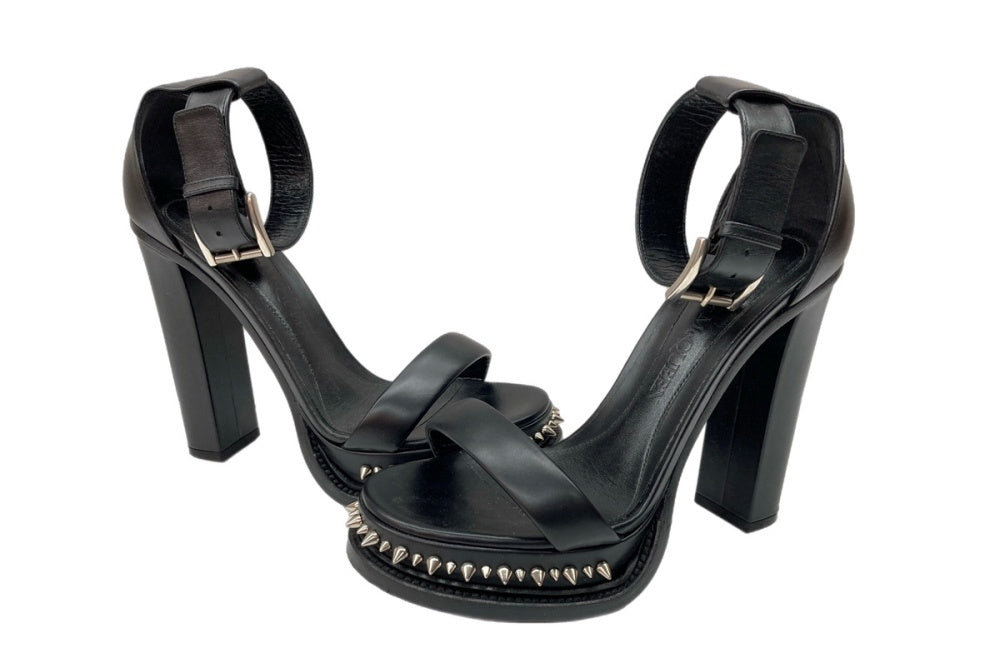 Alexander MCQUEEN ハートTストラップサンダル 38(24cm) Alexander MCQUEEN ハートTストラップサンダル 38(24cm