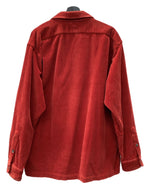 ダブルアールエル RRL 90s CORDUROY JACKET コーデュロイ ジャケット ボタン 開襟 太畝 三ツ星タグ Ralph Lauren オレンジ 赤 ジャケット 無地 レッド XLサイズ 104MT-2260