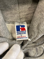 ラッセルアスレチック RUSSELL ATHLETIC DEAD STOCK 90s 90's USA製 無地 スウェットフードパーカー 灰色 パーカ グレー Lサイズ 101MT-5348
