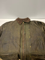 バブアー Barbour 90's 90年代 3ワラント BORDER ボーダー ワックス コットン オイルドジャケット コート VINTAGE ヴィンテージ A201 C42 ジャケット カーキ 101MT-5401