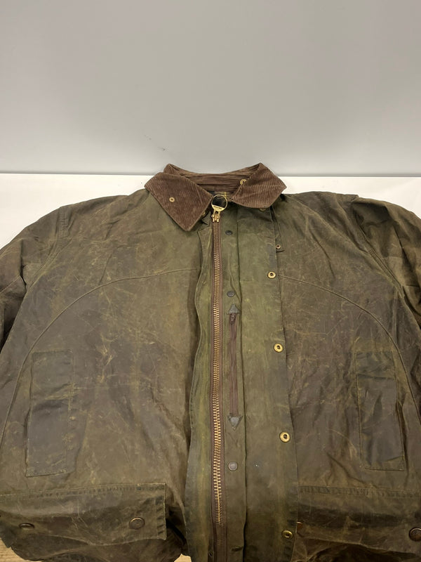バブアー Barbour 90's 90年代 3ワラント BORDER ボーダー ワックス コットン オイルドジャケット コート VINTAGE ヴィンテージ A201 C42 ジャケット カーキ 101MT-5401