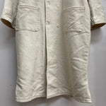 【曜日割引対象外】 ミリタリー MILITARY 西ドイツ ホワイトモールスキン ジャケット コート ホワイト 50サイズ 201MT-4609 VB