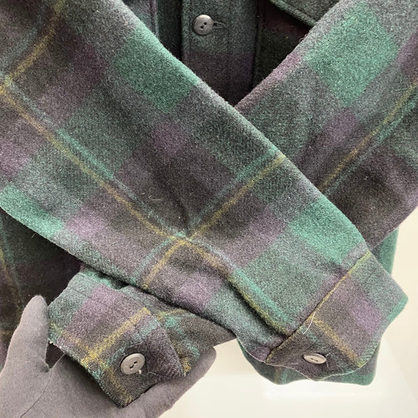 【曜日割引対象外】 ペンドルトン PENDLETON 60's バッファローチェック ウールジャケット ジャケット グリーン Lサイズ 201MT-4417 VB