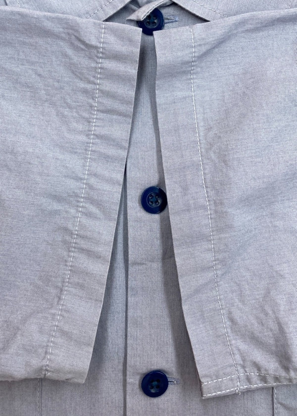 スタンダードカリフォルニア STANDARD CALIFORNIA SD WORK SHIRT ワーク シャツ ボーリング オープン チェーン刺繍 半袖 青 半袖シャツ ロゴ ブルー Lサイズ 104MT-1319