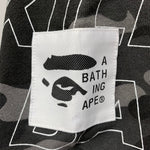 ア ベイシング エイプ A BATHING APE ハーフジップ スウェット ブラック Lサイズ 201MT-4371