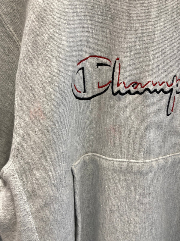 チャンピオン Champion 90s～ ヴィンテージ vintage 刺繍タグ リバースウィーブ REVERSE WEAVE US古着 USA製 刺繍ロゴ パーカー フーディ パーカ グレー Mサイズ 101MT-3267